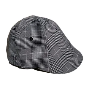 Boston Scally Cap Grey Plaid Trainer 6-panel Cap XL - Picture 1 of 6