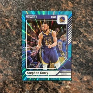 2024-25 Panini Donruss Stephen Curry Teal Laser #D 08/25 Warriors #64 - Bild 1 von 3