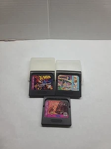 3 Sega Game Gear Cartridges Sonic 2 Tails X-men Gamemaster's Lion King Untested - Picture 1 of 9