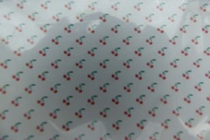 Dollhouse Miniature Brodnax Cherries Wallpaper - Quarter Scale - Picture 1 of 1