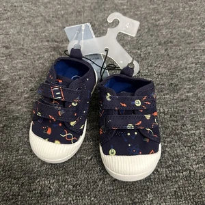 Zapatos de tenis Cat & Jack para niños con cierre de correa diseños químicos talla 4 - Imagen 1 de 3