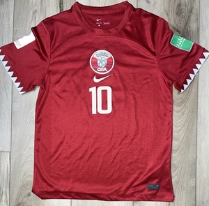 Nike Mens Qatar National Team Soccer Jersey Al Haydos #10 World Cup 2022 Size M - Picture 1 of 9