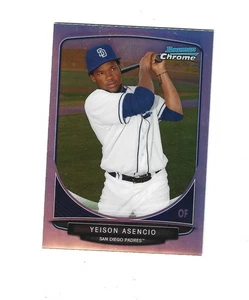 2013 Bowman Chrome Prospects Refractors #BCP189 Yeison Asencio SAN DIEGO PADRES - Picture 1 of 2
