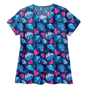 {XS} Blusa Médica Estampada Zoe + Chloe para Mujer Z19213 PDPM PARADISE PALMS - Imagen 1 de 1