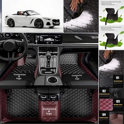 For BMW Z4 Car Floor Mats Handmade Liners Anti-Slip Carpets Customizable Foto 1 de 4