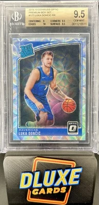 2018 Donruss Optic Luka Doncic #17 高级盒套装 /249 BGS 9.5 宝石完好投资! — 第 1/3 张图片