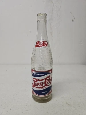 Botella de refresco Vincennes Indiana de colección Pepsi: Cola Double Dot rojo blanco y azul 12 oz  Foto 1 de 4
