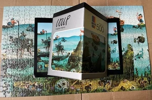 Heye Puzzle Loup Captain Nemo 500 Teile vollständig Rarität 1983 mit Poster - Bild 1 von 5