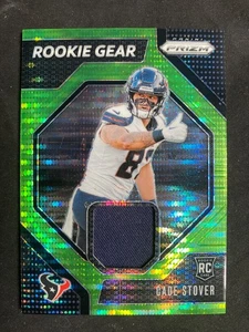 2024 Panini Prizm Rookie Gear Neon Green Pulsar #18 Cade Stover RC Houston Texan - Picture 1 of 2