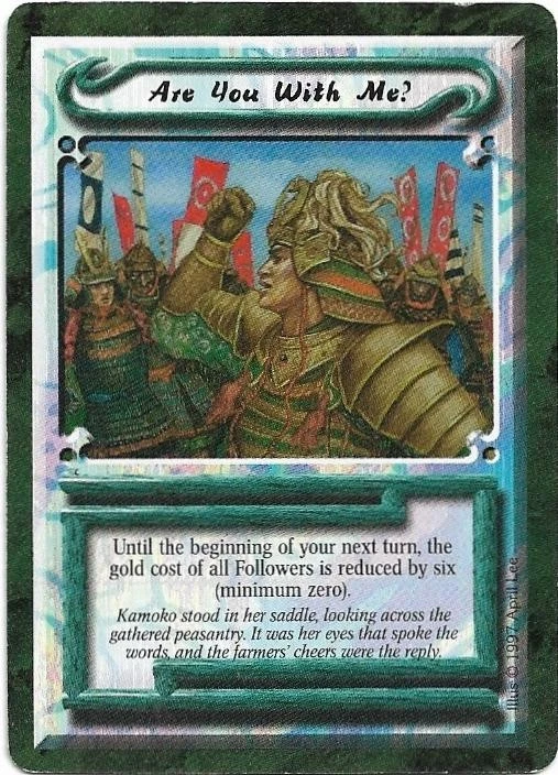 L5R: *ARE YOU WITH ME?*- Crimson & Jade - Legend of the Five Rings CCG - Image 1 of 1