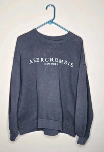 Abercrombie & Fitch New York weich grau bestickt Rundhalsausschnitt Größe X Large - Bild 1 von 8