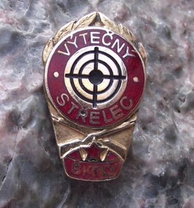 Antique Outstanding Sniper Award Military Reservist Weapon Shooting Pin Badge - Picture 1 of 4