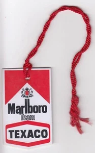 VEHÍCULO DE APOYO MARLBORO TEAM TEXACO McLAREN 1974 BOLETO DE PASE DE ENTRADA ORIGINAL - Imagen 1 de 2