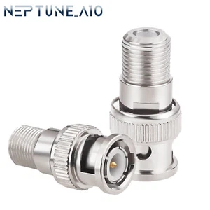 BNC Male to F Female RF Coax Coaxial 75 Ohm RG6 RG59 Connector Coupler for CCTV - Picture 1 of 6