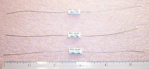 QTY (20) .056uf 200V 10%  AXIAL METALLIZED POLYCARBONATE FILM C11C563K BISHOP - Picture 1 of 2