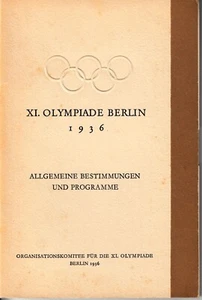 Allg. Bestimmungen und Programm - Olympische Spiele Berlin 1936 - deutsch - Bild 1 von 2