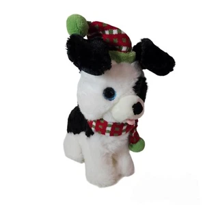 Animated Dog Christmas Plush Puppy 12" Tall Stuffed Animal Musical Dances White - Picture 1 of 7