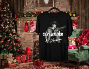 Clay Walker Signature For Fans Cotton Black All Size Men Women Shirt BL213 - Picture 1 of 4