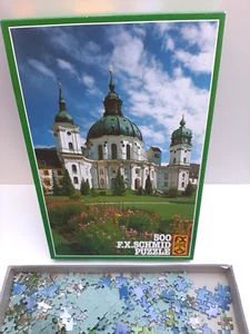komplett + gepflegt: 500 Teile Puzzle Kloster Ettal Bayern  FX Schmid Vintage - Bild 1 von 5