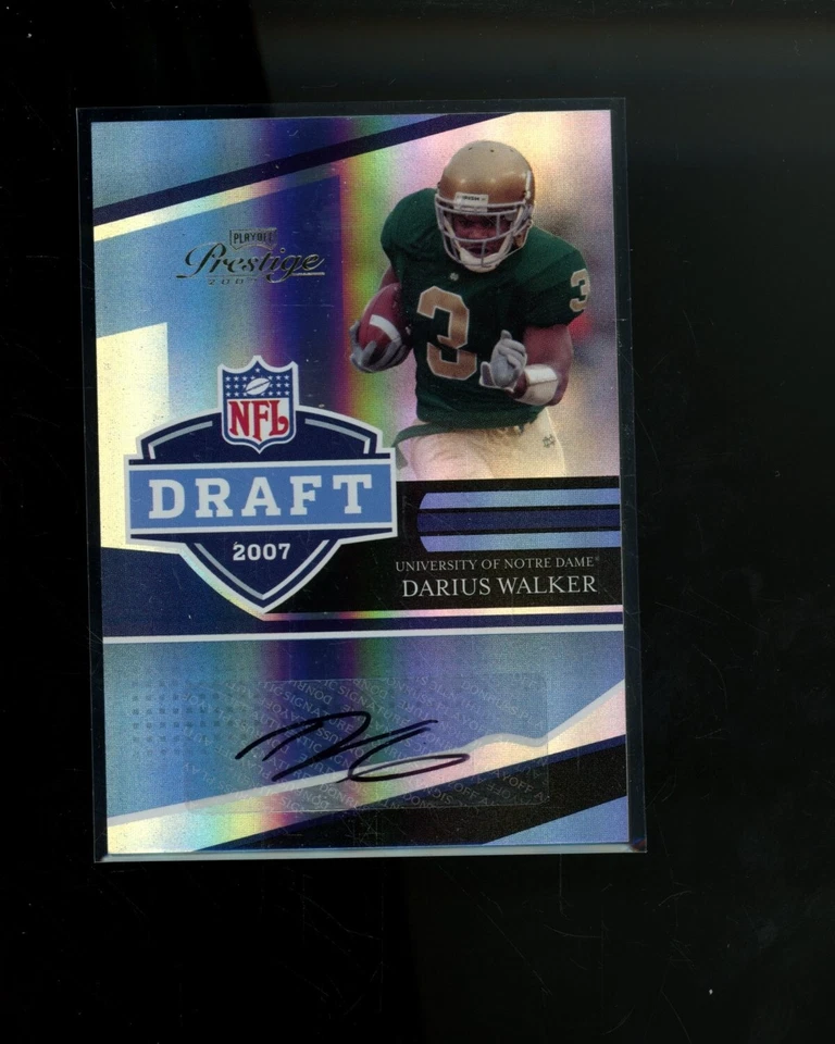 2007 Playoff Prestige NFL Draft Autograph Auto #11 Darius Walker RC #d 45/50 - Image 1 of 1