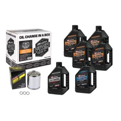 Maxima Evolution Mineral 20W-50 Oil Change Kit - Chrome Filter 90-069016PC - Изображение 1 из 4