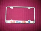 Vintage early 1970s USA-1 Chevy GM Dealer Metal License Plate Frame