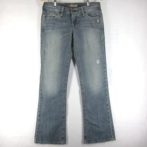LEVI'S Blue Jeans Women's (4 reg) W32 L32 Ultra Low Waist 100% COTTON Bootcut - Picture 1 of 5