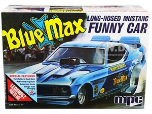 SKILL 2 MODEL KIT BLUE MAX LONG NOSE MUSTANG FUNNY CAR 1/25 SCALE MPC MPC930 - Picture 1 of 4