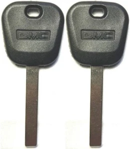 2 Pack - NEW 2010-2024 GMC Logo B119-PT Transponder Chip Keys 5927933 23286589 - Picture 1 of 4