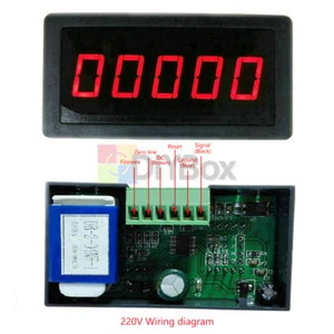 DC12-24V RS5135 Electronic 5-digit Counter Meter Panel with large screen 0-99999 - Picture 1 of 11