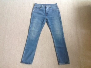 HELMUT LANG NY NEW YORK BLUE DENIM JEANS PANTS MENS SIZE W30 MADE IN ITALY RARE - Picture 1 of 6