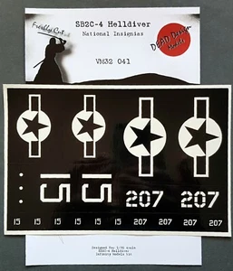 SB2C-4 Helldiver Nat. Ins. Mask for 1/32 Infinity Models - CORRECTED 32041 - Picture 1 of 2