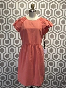 Neu mit Etikett Red Valentino Rüschenkleid korallenrosa US 10 EU 48 - Bild 1 von 6
