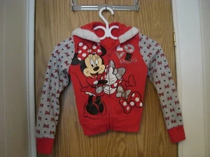 Disney Minnie Girls Jacket with Hood - Picture 1 of 8