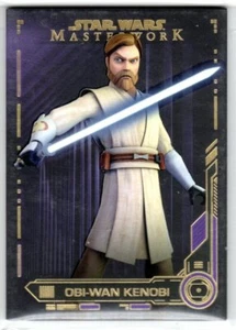 STAR WARS 2019 TOPPS MASTERWORK 63 OBI-WAN KENOBI PURPLE PARALLEL #'D 45/50 - Picture 1 of 2