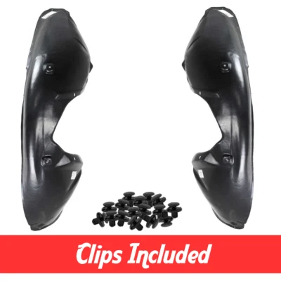 Front Left & Right Fender Liner Set w/ Clips For 2005-2010 Chrysler 300 Charger - Image 1 of 4
