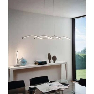 Eglo LED Pendelleuchte Lasana 2 Chrom 87cm 19W 2600lm warmweiß Lampe kürzbar - Bild 1 von 8