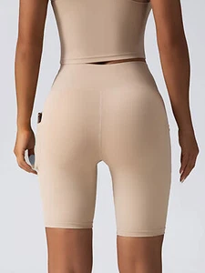 2 Pack High Waist Biker Shorts For Women-Workout Yoga Shorts Running Summer Soft - Picture 1 of 16