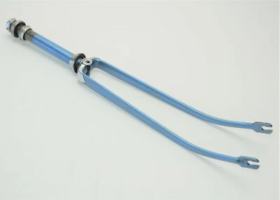 VINTAGE SCHWINN ROAD BICYCLE 27" WHEEL BLUE 203 MM 1" THREADED STEERER FORK 21.1 - Image 1 of 4