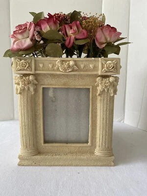 Avon #211063 Ángel Querubín Foto Marco Resina Ramo Rosa Cuatro Caras Nuevo en Caja Foto 1 de 4