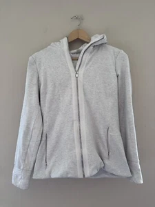 Athleta Womens Luxe Victory Hoodie Size Small Gray Fleece Lined Athleisure - Picture 1 of 9