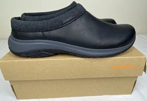 Merrell Encore Nova 5 Moccasin Shoes Women 10.5 Black Slip Leather Clog NIB - Picture 1 of 8