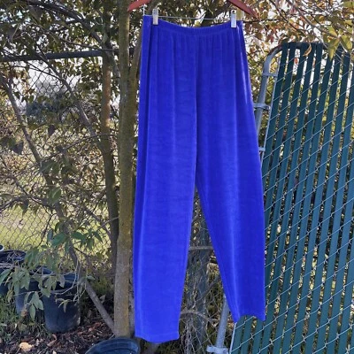 Picadilly Fashions Purple Slinky Pants Size Petite Medium - Image 1 of 4