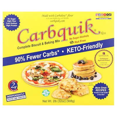 Carbquik 低碳水化合物饼干和烘焙混合物,32 盎司,可重新密封袋 — 第 1/4 张图片