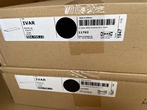 JUEGO DE 5 - Sistema de Almacenamiento Ikea IVAR Pino, Estante Negro 33x12" 504.705.12 - NUEVO - Imagen 1 de 6