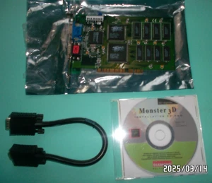 Diamond Monster 3D 4MB Rev.E mit Loopkabel und Treiber-CD, getestet, Top Zustand - Bild 1 von 14