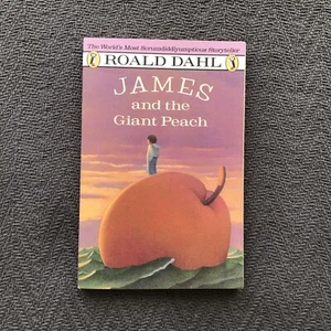 VTG Roald Dahl James and the Giant Peach Classic Young Adult Fiction Penguin - Foto 1 di 2