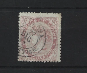 1866/8 ISABEL II   EDIFIL 90 MATASELLOS SAN SEBASTIAN  CATALOGO 650 EUROS - Picture 1 of 2