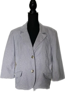 Attention Navy Striped Size 18 - Picture 1 of 5