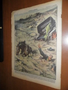 TORRENTE NOLA FANGO INGHIOTTE CALESSE E CAVALLO ABRUZZO e VIAGGI SU MARTE 1954 - Imagen 1 de 2